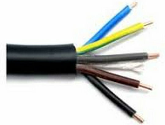 Nexans NYY Power Cord with Diameter 5x1.5mm² in Black Color 1m 1pcs