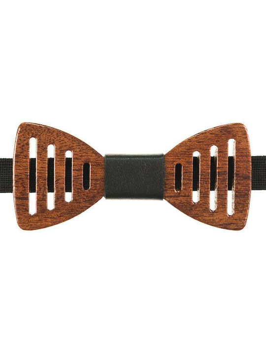 Mom & Dad Wooden Bow Tie Brown