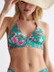 Bikini Τριγωνάκι Floral Πράσινο