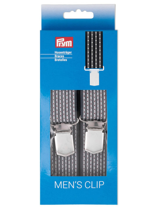 Prym Suspenders Printed Gray