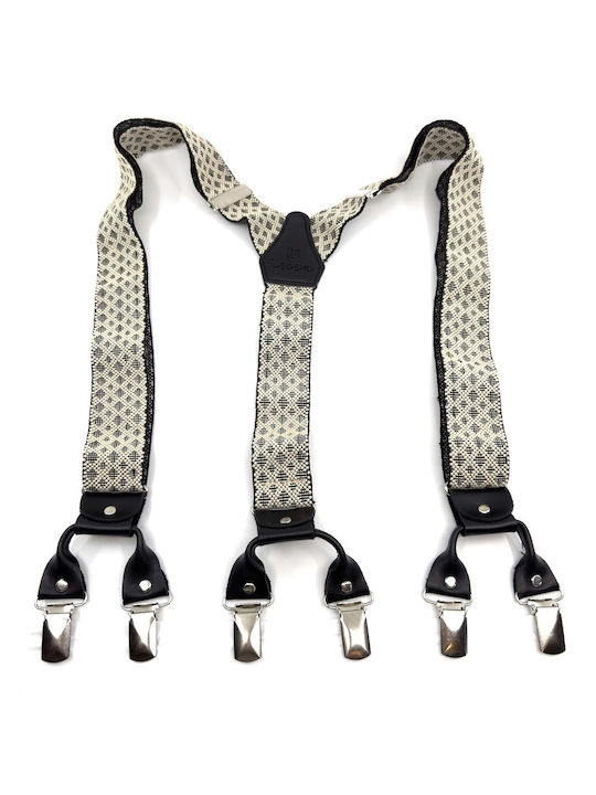 Legend Accessories Suspenders Printed Beige