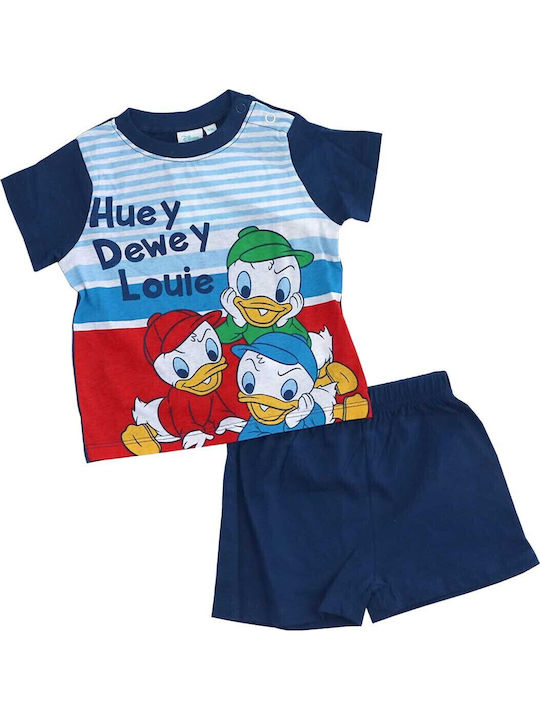 Disney Детска пижама Лятна Тъмносин