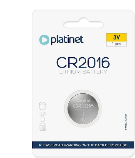 Platinet Batterie Lithium für Uhren CR2016 3V 1Stück