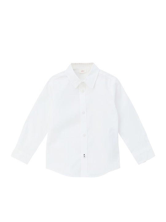Kids Shirt Long Sleeve White
