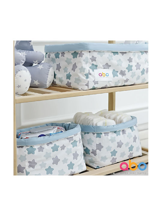 abo Nursery Storage Baskets Blue 3pcs