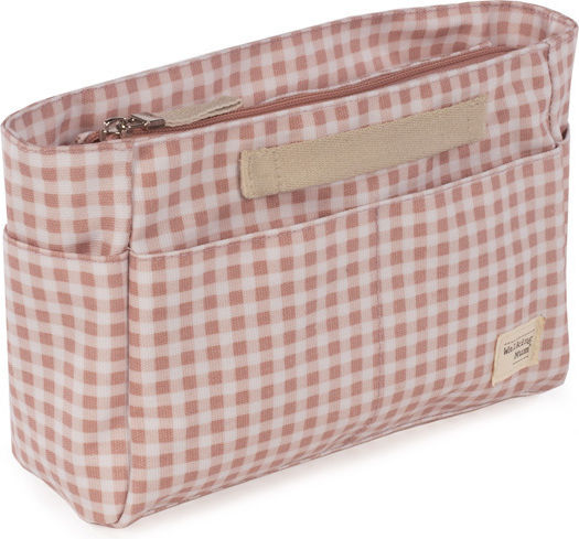 Walking Mum Kinderzimmer-Aufbewahrungskörbe Kulturtasche I Love Vichy Rosa