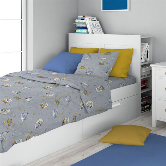 Dimcol Bettwäsche-Set Einzel Baumwolle 160x240cm
