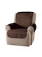 Elastic Cover for Armchair Brown 70x165cm 1pcs