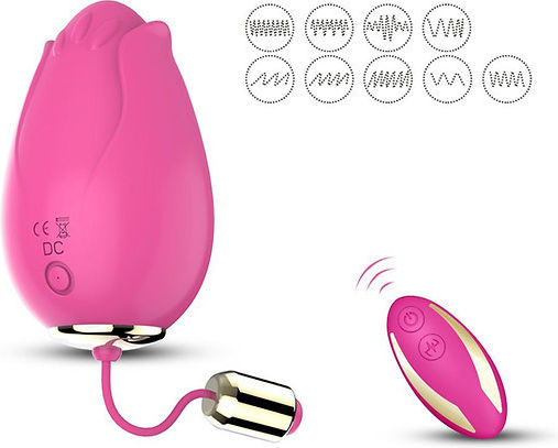 Vibrator Egg with Remote Control 7.3cm Pink