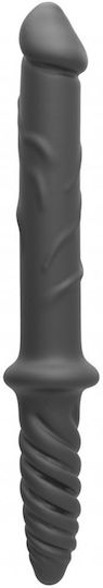 Zenn SILICONE DOUBLE Πρωκτική Σφήνα Μαύρη