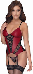 Cottelli Collection Corset Sexy Σετ Εσωρούχων Κόκκινο