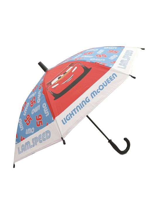 Disney Kinder Regenschirm Gebogener Handgriff Cars Blau mit Durchmesser 75cm.