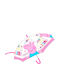 Peppa Pig Kids Curved Handle Auto-Open Umbrella with Diameter 44cm White