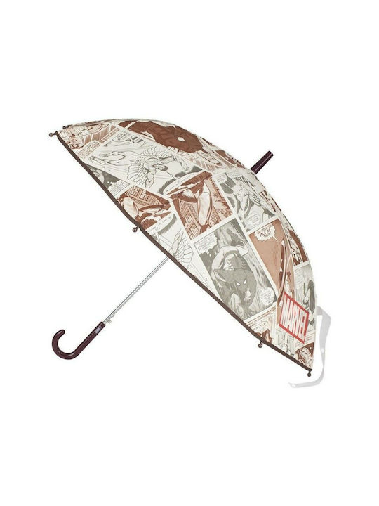 Cerda Kids Curved Handle Auto-Open Umbrella with Diameter 81cm Beige