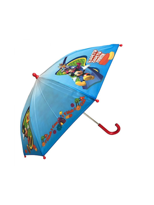 Chanos Kids Curved Handle Umbrella Multicolour