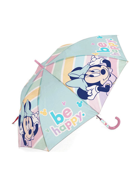 Arditex Kinder Regenschirm Gebogener Handgriff Grün mit Durchmesser 61cm.