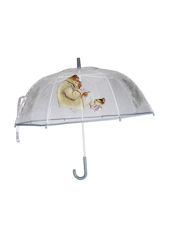 Petit Jour Paris Kids Umbrella Curved Handle Transparent
