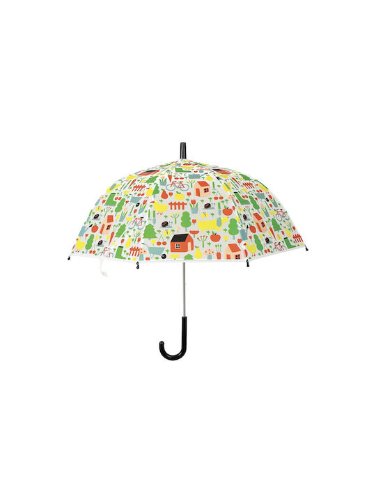 Petit Jour Paris Kids Curved Handle Umbrella Transparent