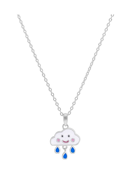 Marea Kinderhalskette Familie aus Silber mit Kette D02407/BB