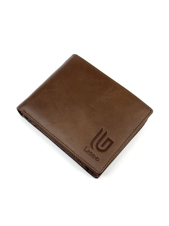 Legend Accessories Men's Leather Wallet Brown