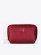 Small Leather Women's Wallet Coins Red