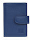 Small Leather Women's Wallet Classic Light Blue