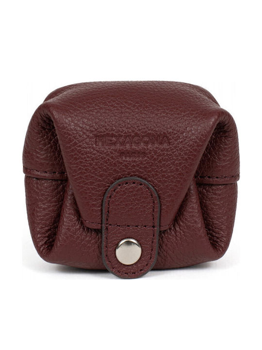 Hexagona Small Leather Women's Wallet Coins Bur...