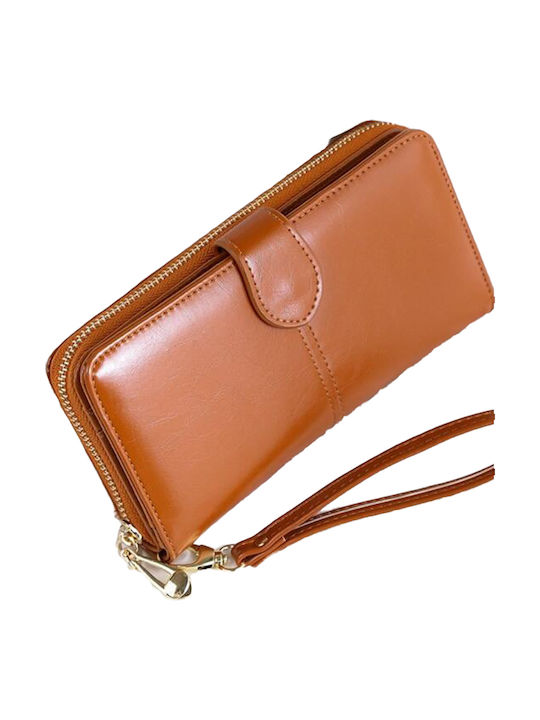 Large Women's Wallet Classic Tabac Brown