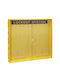 Storage Cabinet with 20 Locking Labels Plastic 565x490 Millimeters