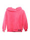 Fleece Kids Sweatshirt with Hood Orange