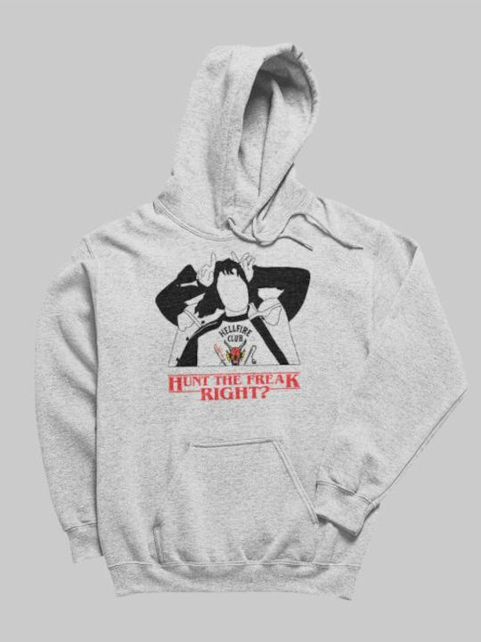 Kinder-Sweatshirt mit Kapuze und Taschen Gray