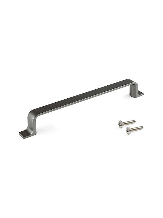 Emuca Handle Furniture made of Metallic in Black Color 196mm (Center Distance 160mm) 9356252 1pcs