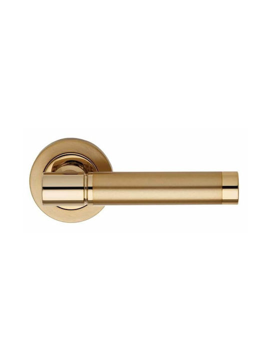 Zogometal Lever Front Door with Rosette Right 161 Gold