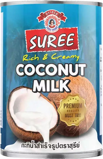 Suree Foods Nucă de cocos Ingrediente de gătit Lapte de nucă de cocos Suree Lapte de nucă de cocos bogat și cremos 400ml