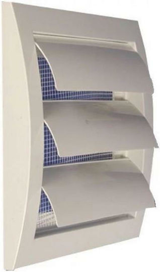 Europlast Περσίδα Εξαερισμού 14.8x15.3cm Ορθογώνια με Σίτα