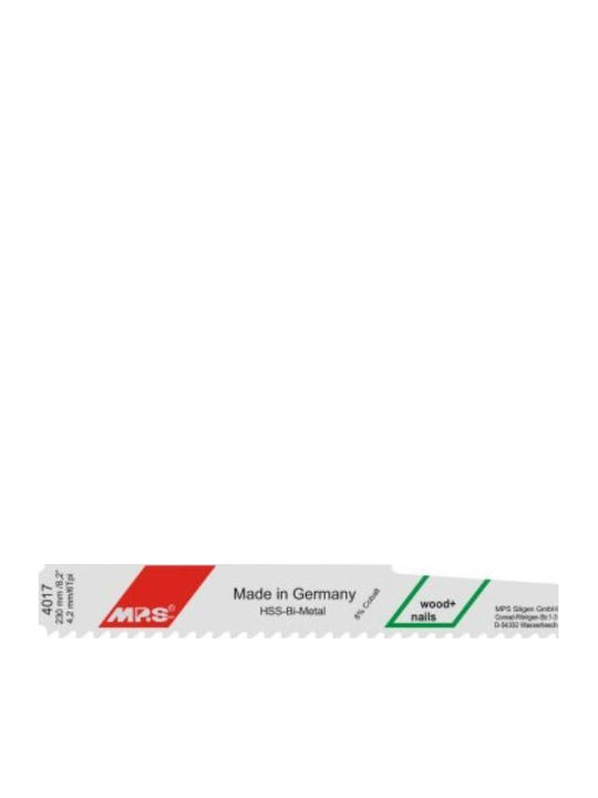 MP.S 4017 Λάμες για Ξύλο 230mm 5τμχ
