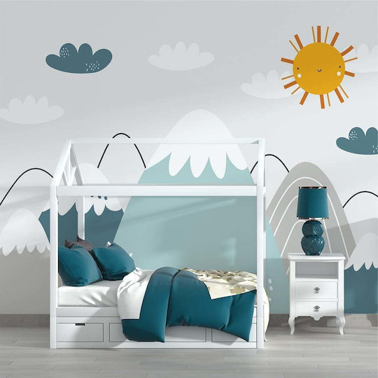Caravelshop Autocolantă Tapet pentru copii Acoperit cu vinil L450xA270buc
