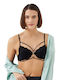 CottonHill Women's Bralette Bra Black