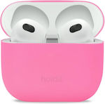 Holdit Θήκη Σιλικόνης με Γάντζο σε Ροζ χρώμα για Apple AirPods 3