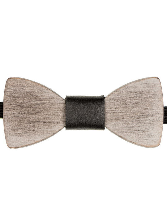 Mom & Dad Kids Wooden Bow Tie Gray