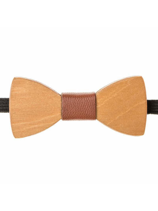 Mom & Dad Kids Wooden Bow Tie Brown