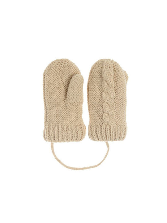 Cool Club Knitted Kids MIttens Brown