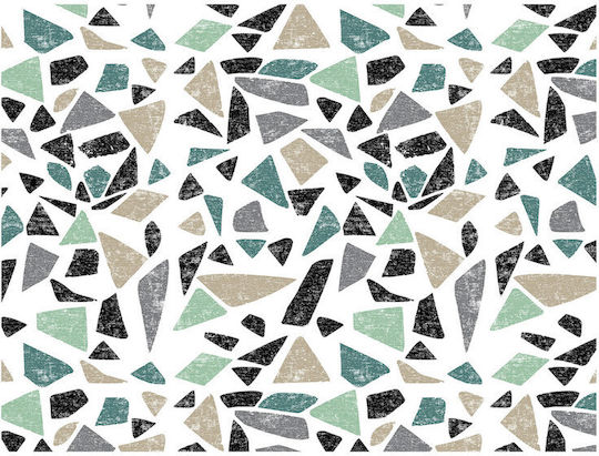 Retro Platzdeckchen Kunststoff Mehrfarbig 40x30cm 1Stück Retro Platzdeckchen Kunststoff Mehrfarbig 40x30cm 1Stück