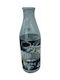 Cerve Caffe Flasche Wasser Glas mit Schraubverschluss Transparent 1000ml