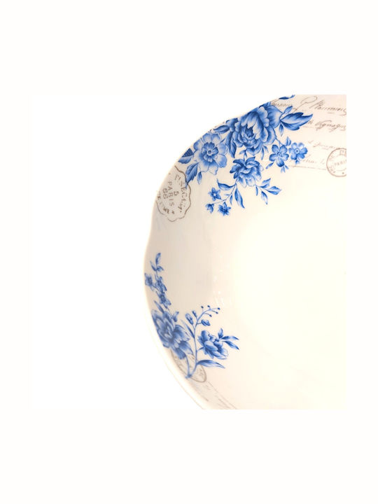 Porcelain Salad Bowl Multicolour 22x22cm