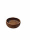 Lampiris Interiors Wooden Salad Bowl Brown 24x24x10cm
