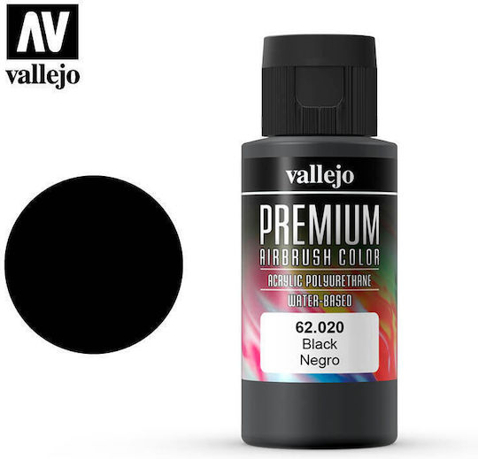 Acrylicos Vallejo Χρώμα Μοντελισμού σε Spray σε Μαύρο χρώμα 60ml