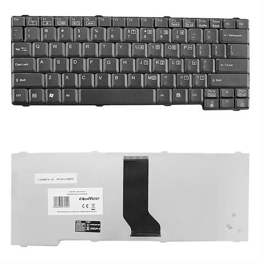 Qoltec Laptop Keyboard for Acer without Frame in Black Color 7554