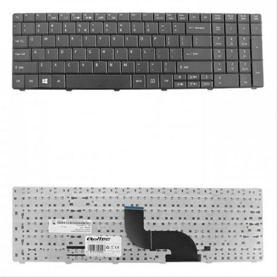 Qoltec Laptop Keyboard for Acer without Frame in Black Color 50550