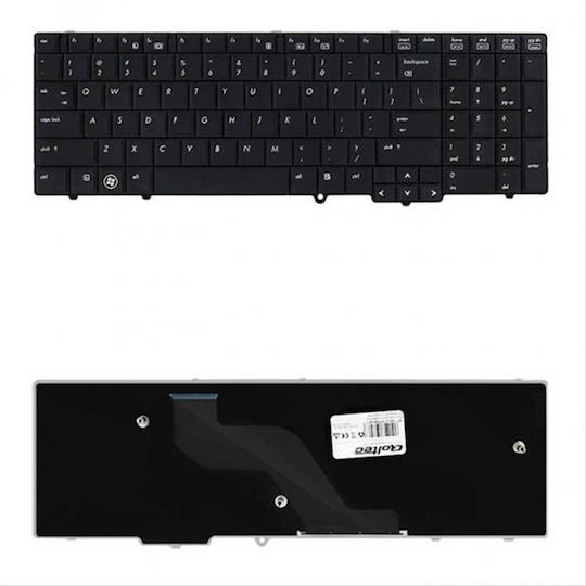 Qoltec Laptop Keyboard for HP without Frame in Black Color 50606